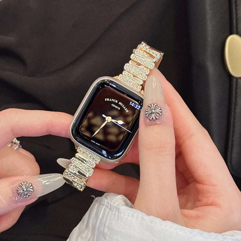 Irregular Leather Strap For Apple Watch
