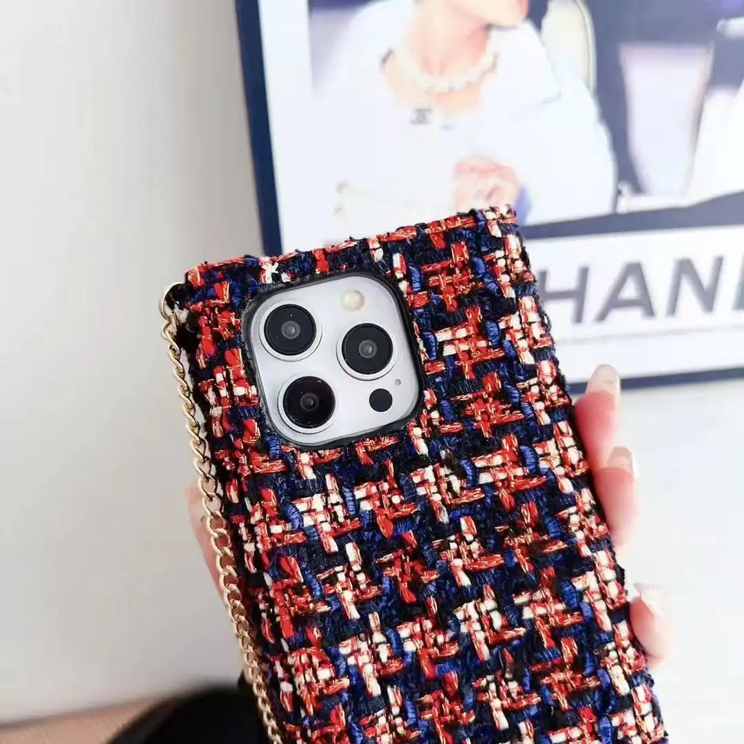 CC Monogram Leather iPhone Case Bag