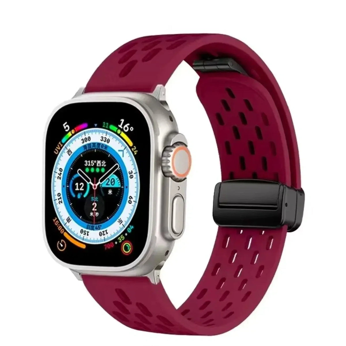 Folding Clasp Sports Silicone Strap
