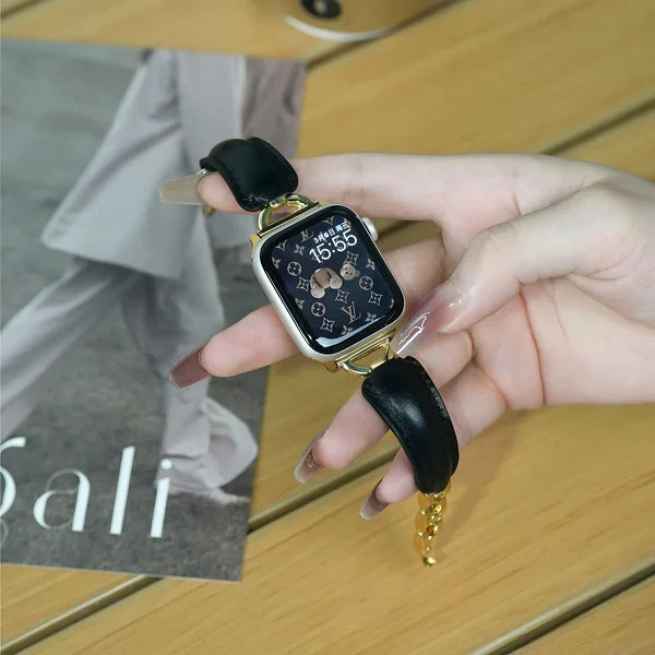 Leather Ring Buckle Band