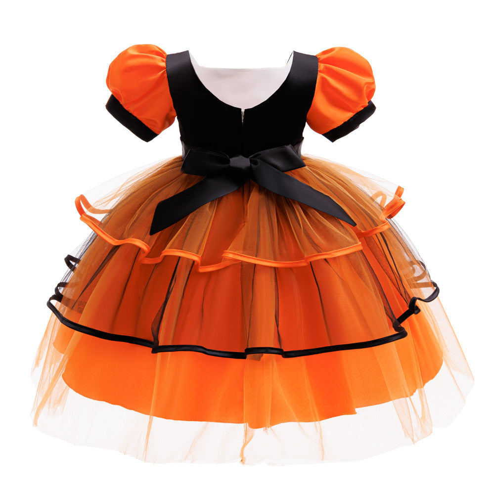 Witch Cosplay Girl Costume Dress Set For Party Holiday Halloween Masquerade