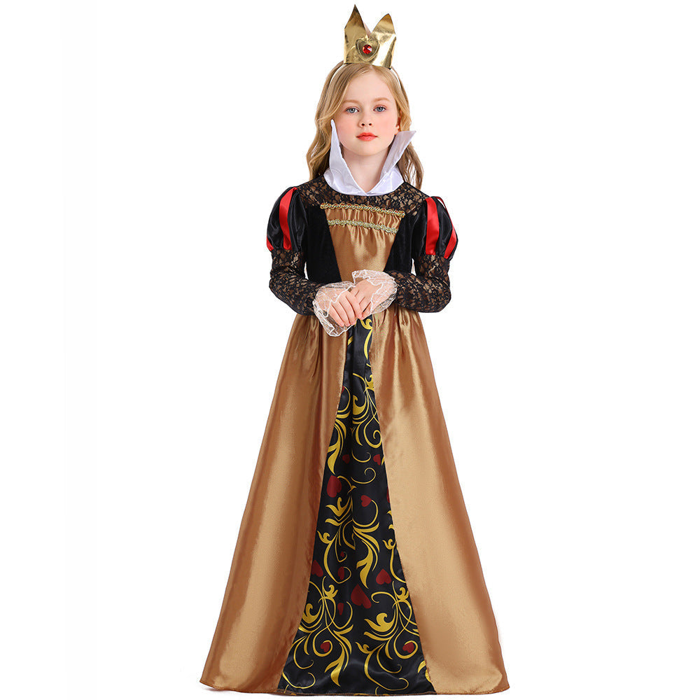 Alice The Red Queen New Girl Costume Dress Cosplay Party Halloween