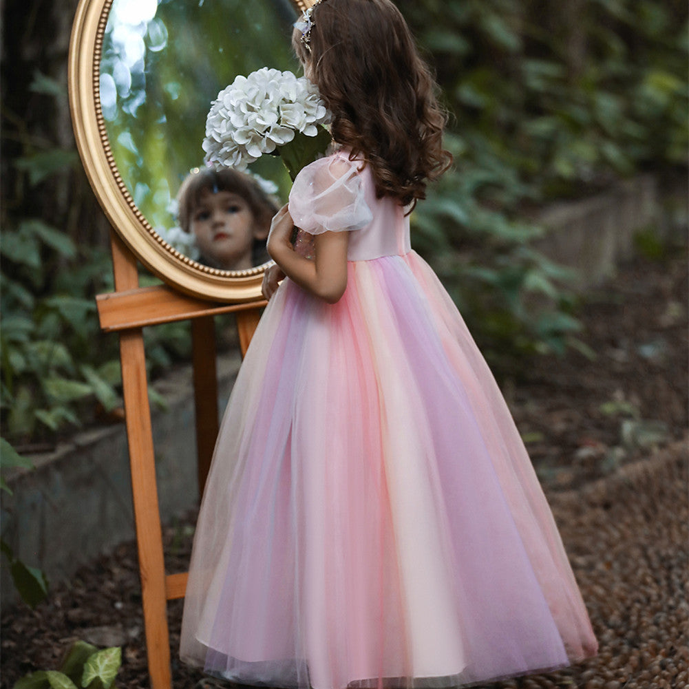 Flower Girl Dress Formal Sequins Wedding Dresses Princess Ball Gown