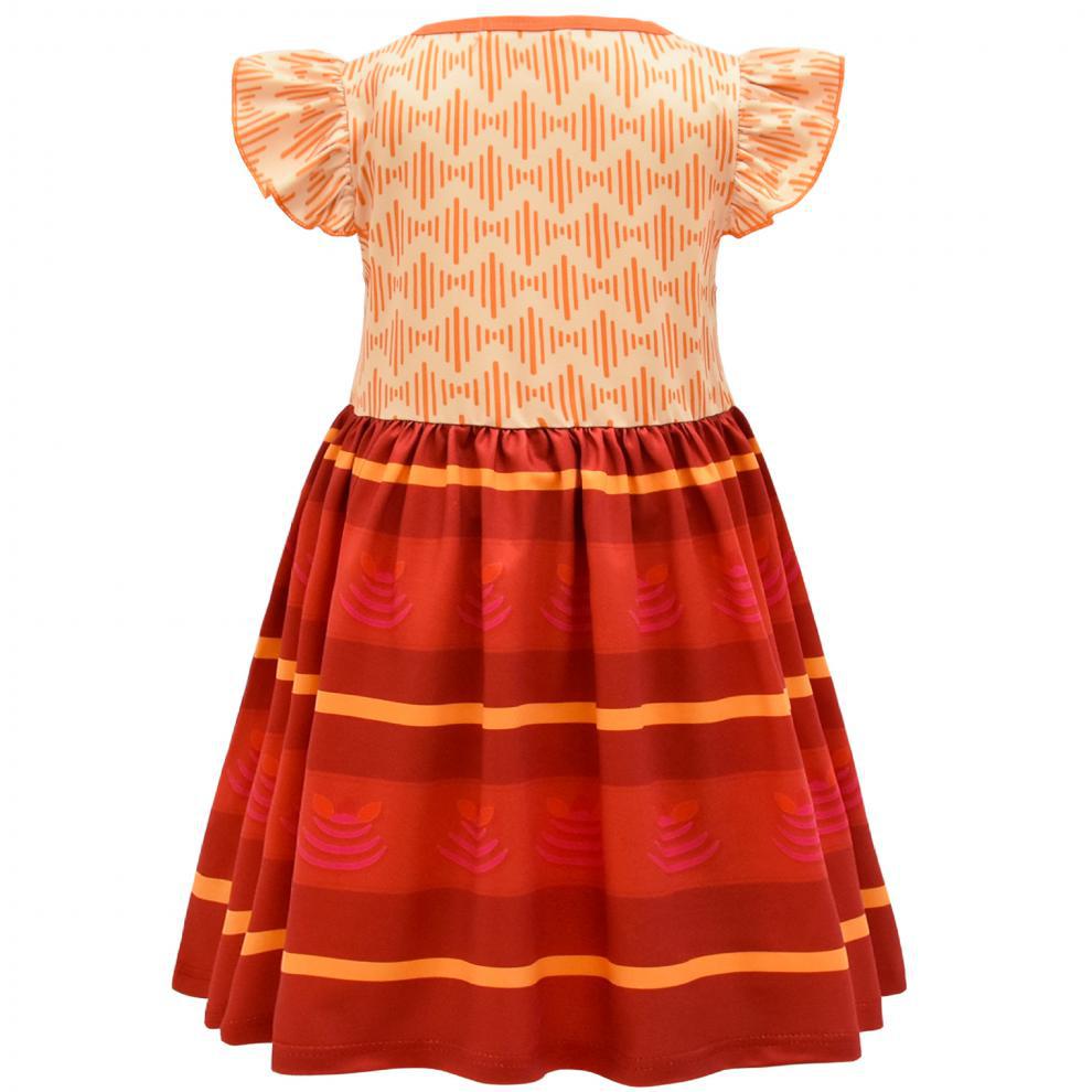 New Encanto Inspired Cosplay Flutter Sleeve Girl Costume Dresses
