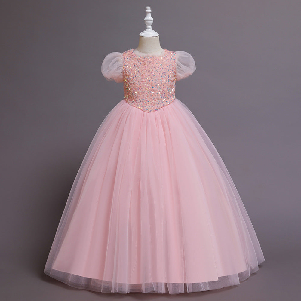 Flower Girl Dress Formal Sequins Wedding Dresses Princess Ball Gown