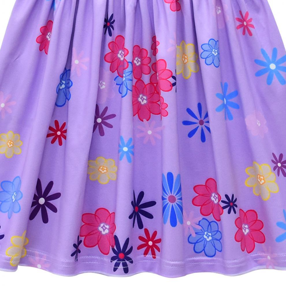 New Encanto Inspired Cosplay Flutter Sleeve Girl Costume Dresses