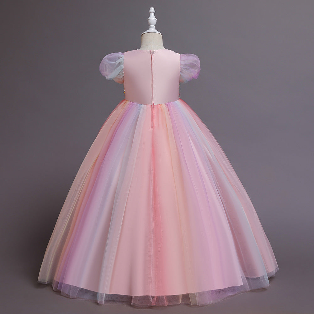 Flower Girl Dress Formal Sequins Wedding Dresses Princess Ball Gown