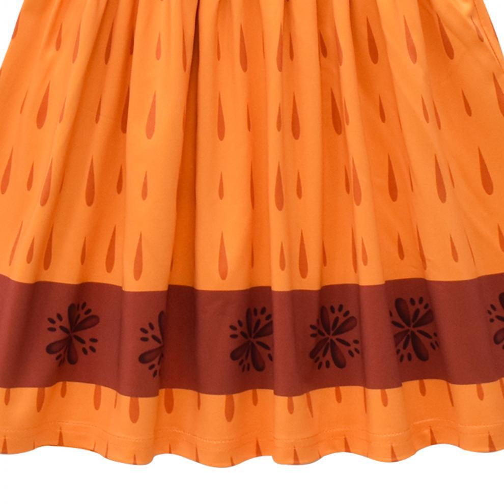 New Encanto Inspired Cosplay Flutter Sleeve Girl Costume Dresses