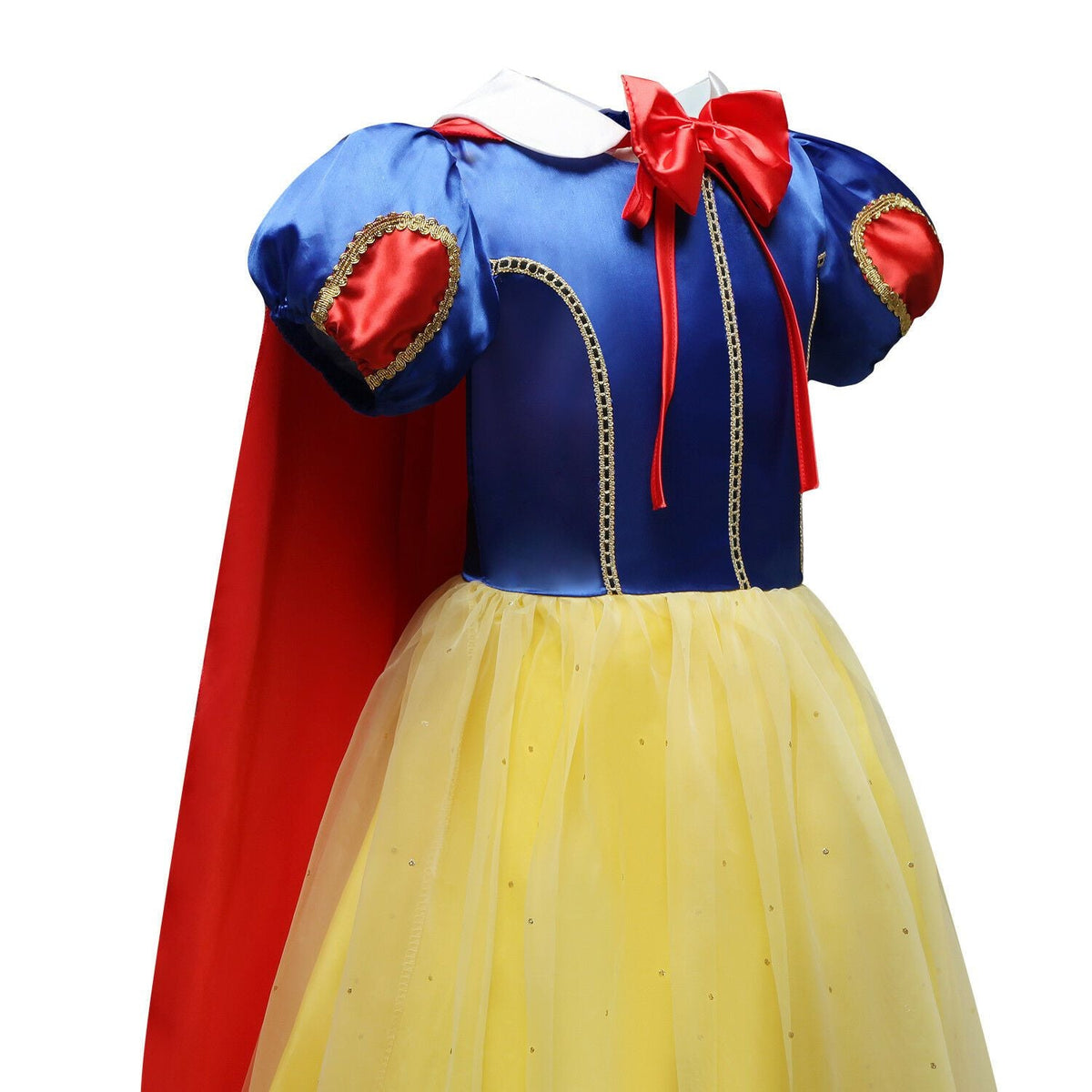 New Girls Snow White Costume Dresses Princess Long Fancy Halloween Party Cosplay
