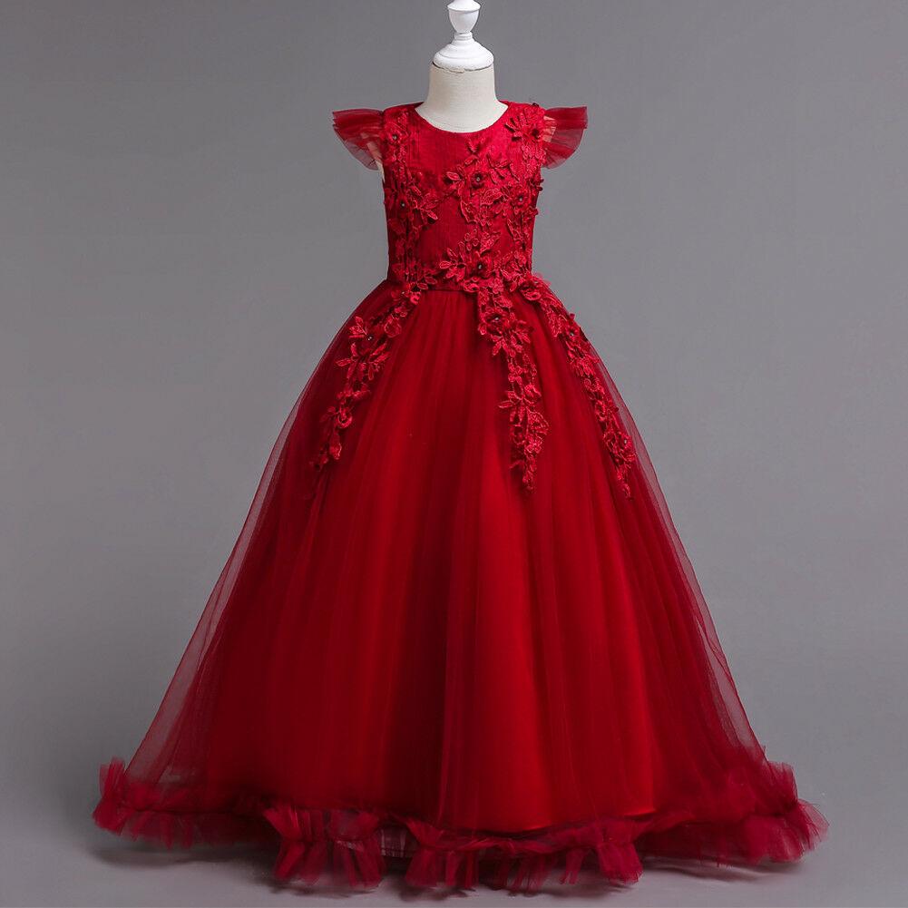 Flower Girl Dresses Wedding Formal Dresses Ball Gown Prom Birthday Holiday Party Bridesmaid