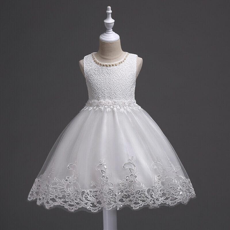 New Girl Dresses Toddler Kids Princess Formal Party Graduation Bridesmaid Dresses