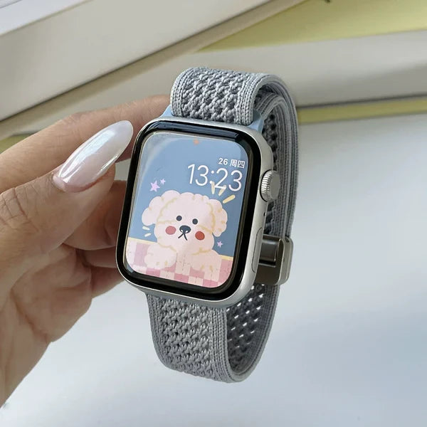 Braided Mesh Nylon Loop with Magnetic Clasp
