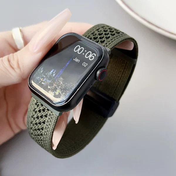 Braided Mesh Nylon Loop with Magnetic Clasp