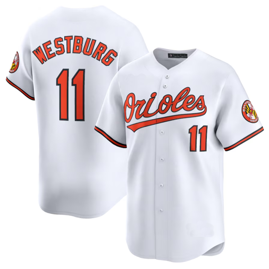 #11 Jordan Westburg Player B.Orioles White Limited Baseball Jerseys