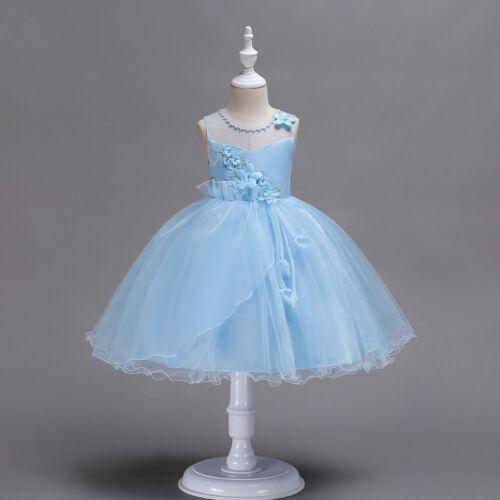 Flower Girl Dresses Kids Toddler Princess Knee Length Formal Bridesmaid Wedding Party Dress