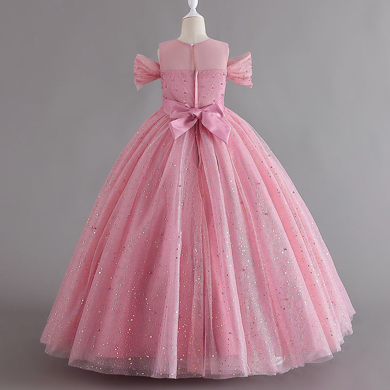 Flower Girl Dress Sequins Princess Birthday Party Holiday Ball Gown