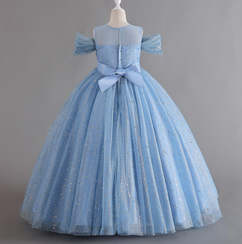 Flower Girl Dress Sequins Princess Birthday Party Holiday Ball Gown