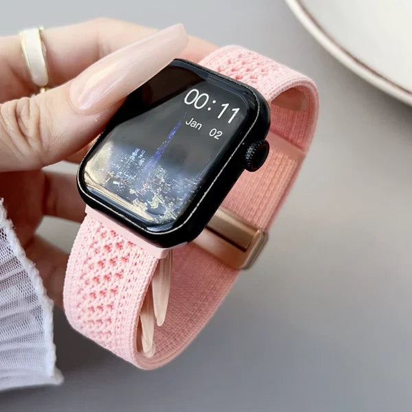 Braided Mesh Nylon Loop with Magnetic Clasp