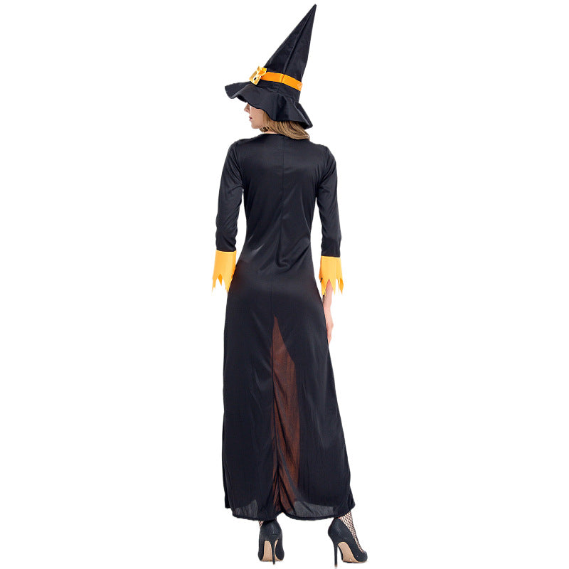 Women's Halloween Wicked Witch Costume Adult Cosplay Dress