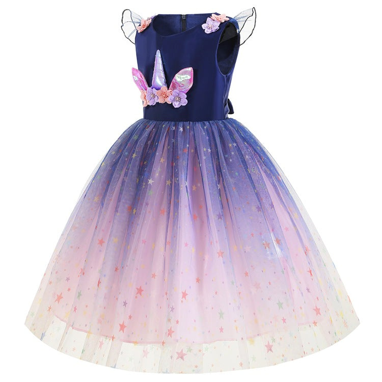 Unicorn Cosplay Girl Costume Dress For Party Holiday Wedding