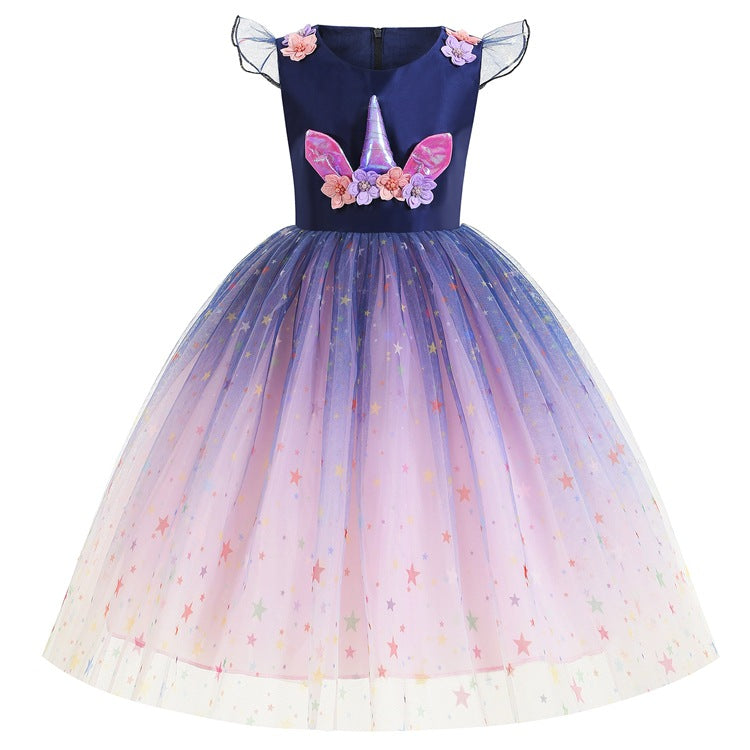 Unicorn Cosplay Girl Costume Dress For Party Holiday Wedding