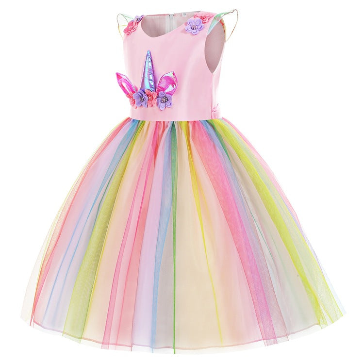Unicorn Cosplay Girl Costume Dress For Party Holiday Wedding