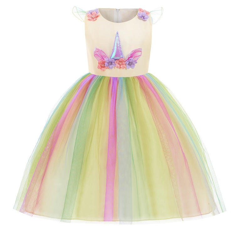 Unicorn Cosplay Girl Costume Dress For Party Holiday Wedding