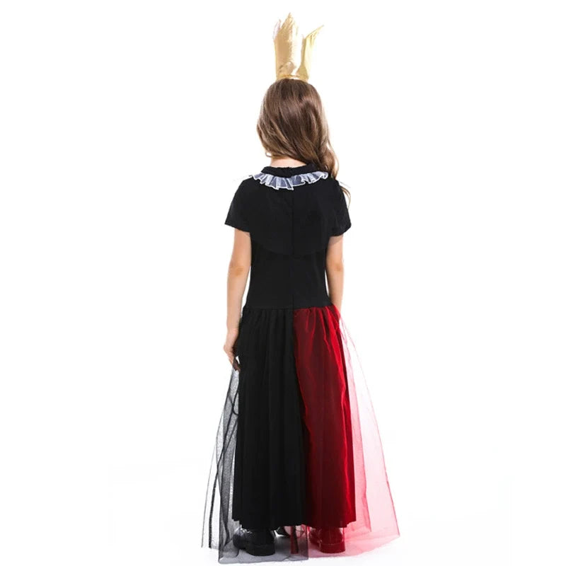 Alice The Red Queen New Girl Costume Dress Cosplay Party Holiday Halloween