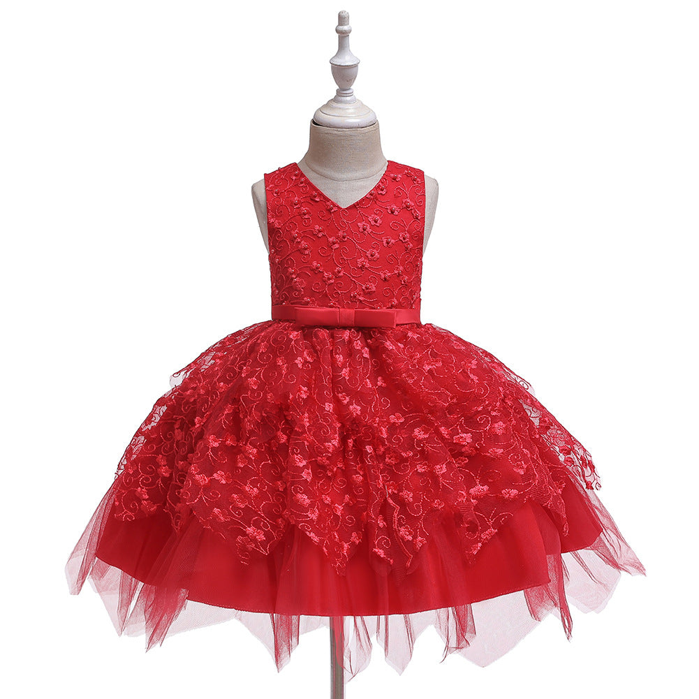 Flower Girl Dresses Sleveeless Formal Birthday Bridesmaid Princess Wedding Holiday Party