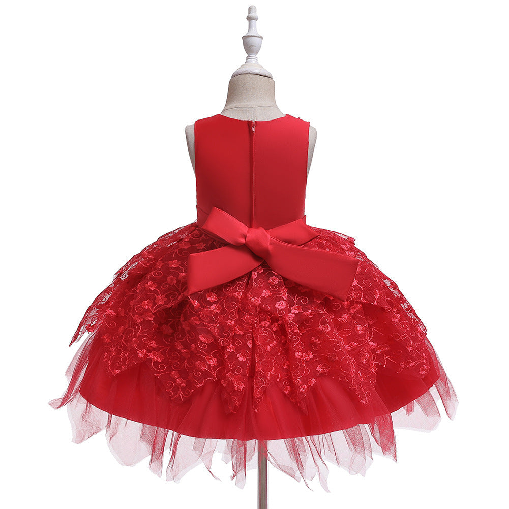 Flower Girl Dresses Sleveeless Formal Birthday Bridesmaid Princess Wedding Holiday Party
