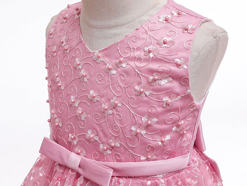 Flower Girl Dresses Sleveeless Formal Birthday Bridesmaid Princess Wedding Holiday Party