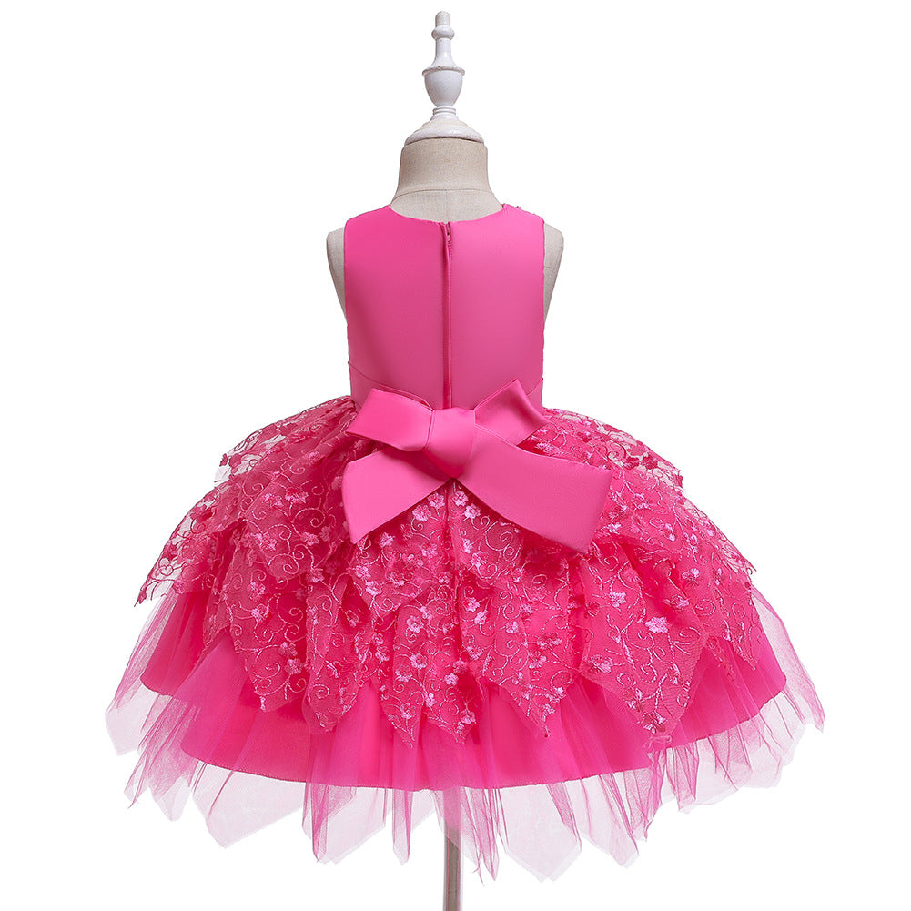 Flower Girl Dresses Sleveeless Formal Birthday Bridesmaid Princess Wedding Holiday Party