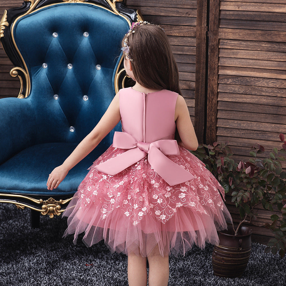 Flower Girl Dresses Sleveeless Formal Birthday Bridesmaid Princess Wedding Holiday Party