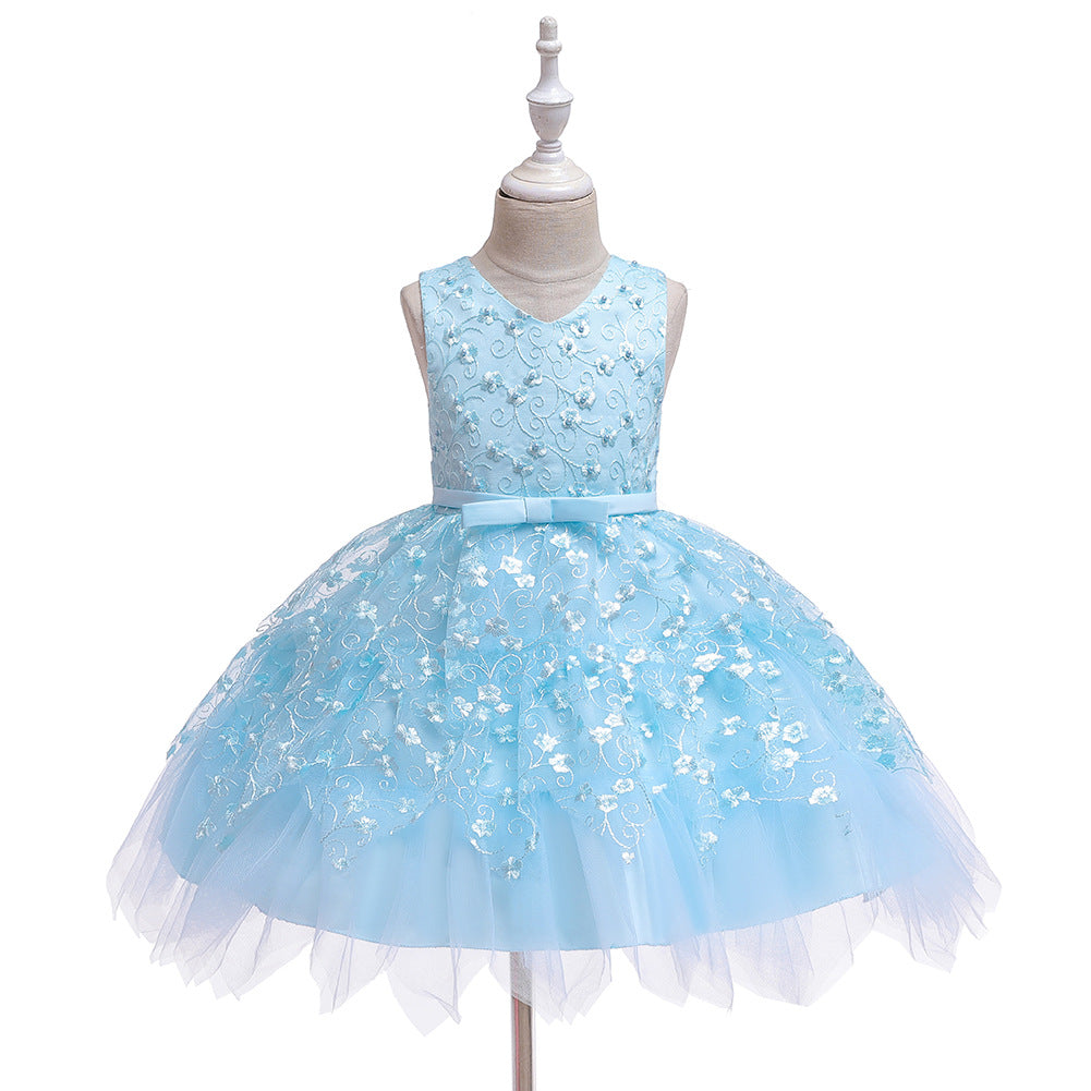 Flower Girl Dresses Sleveeless Formal Birthday Bridesmaid Princess Wedding Holiday Party