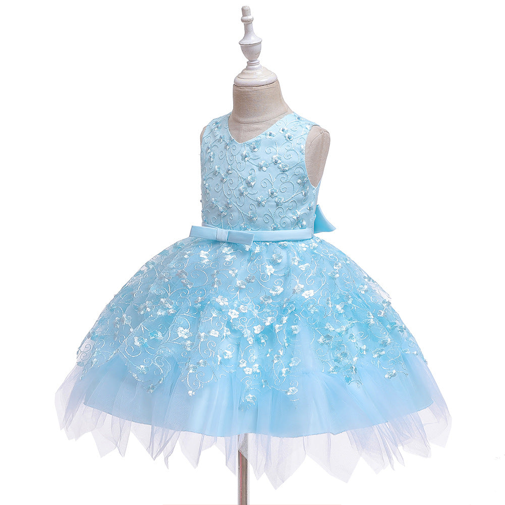 Flower Girl Dresses Sleveeless Formal Birthday Bridesmaid Princess Wedding Holiday Party