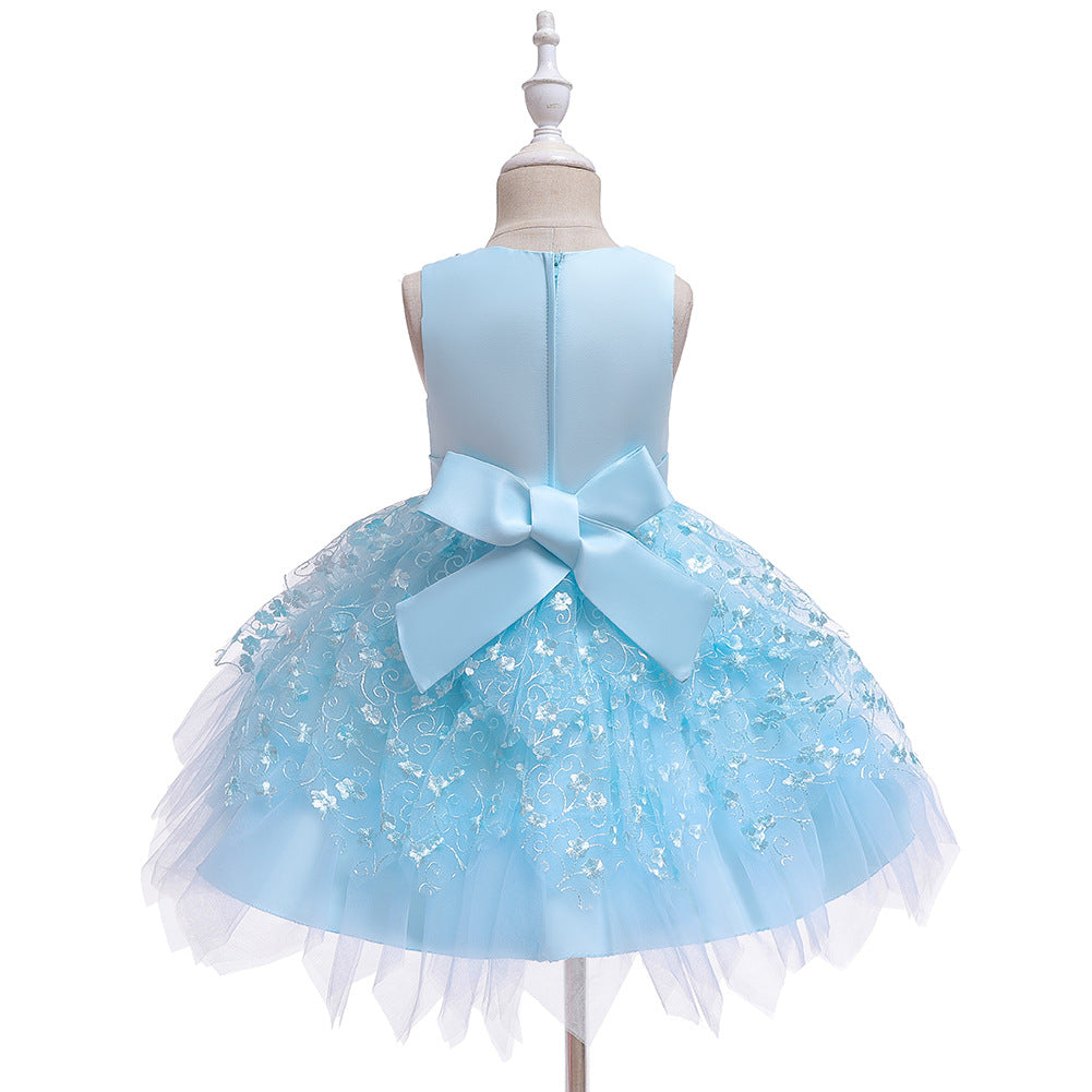 Flower Girl Dresses Sleveeless Formal Birthday Bridesmaid Princess Wedding Holiday Party