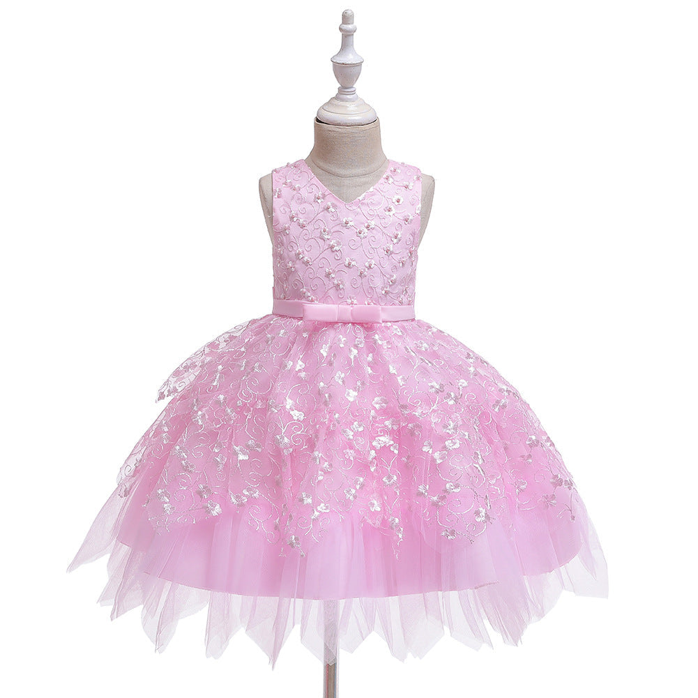 Flower Girl Dresses Sleveeless Formal Birthday Bridesmaid Princess Wedding Holiday Party