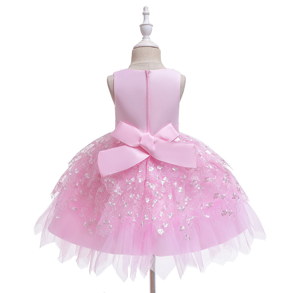 Flower Girl Dresses Sleveeless Formal Birthday Bridesmaid Princess Wedding Holiday Party