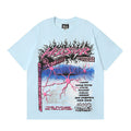 Hellstar Neuron Tour T-Shirt Light Blue Graphic