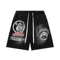 Hellstar Records Smiley Face Shorts Black