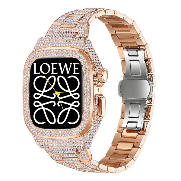 Luxury Metal CrystalDiamond Case Strap