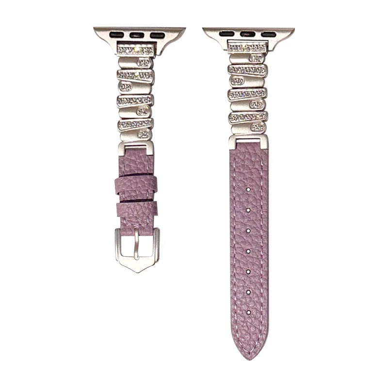 Irregular Leather Strap For Apple Watch