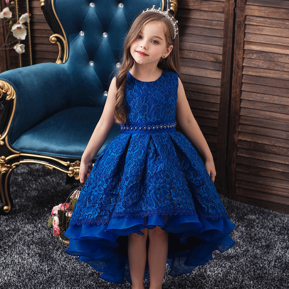 Flower Girl Dresses Trailing Wedding Formal Graduation Party Ball Gown