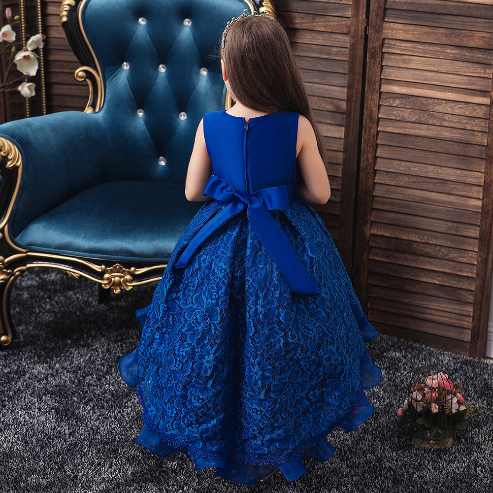 Flower Girl Dresses Trailing Wedding Formal Graduation Party Ball Gown
