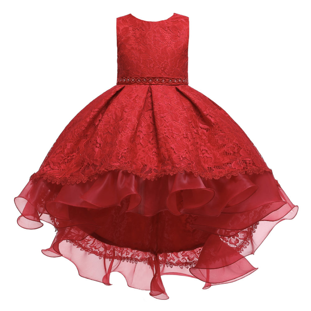 Flower Girl Dresses Trailing Wedding Formal Graduation Party Ball Gown