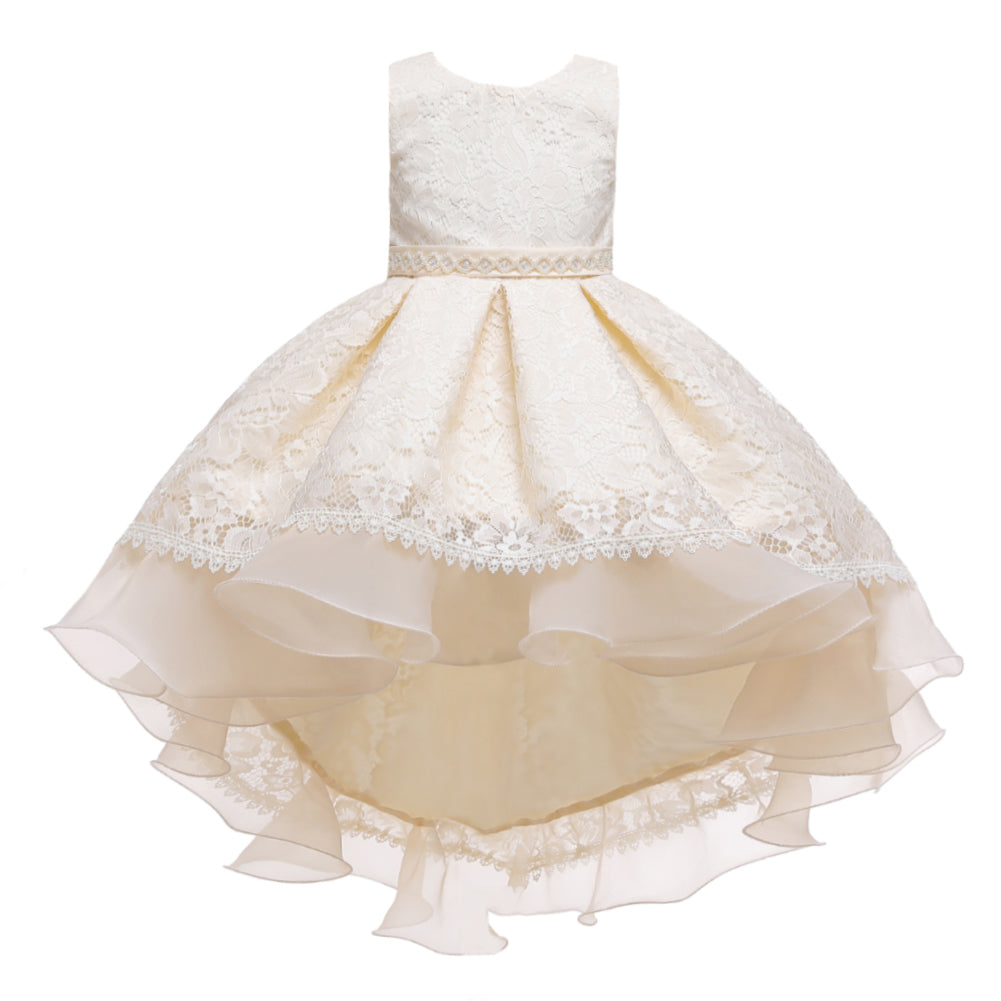 Flower Girl Dresses Trailing Wedding Formal Graduation Party Ball Gown