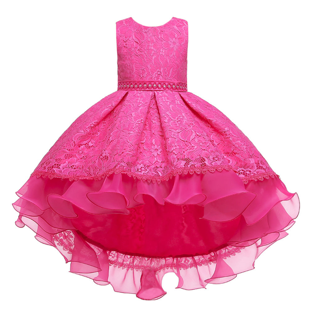 Flower Girl Dresses Trailing Wedding Formal Graduation Party Ball Gown