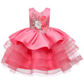 Flower Girl Dress Sequins Princess Dress Birthday Costume Party Holiday Wedding Dress