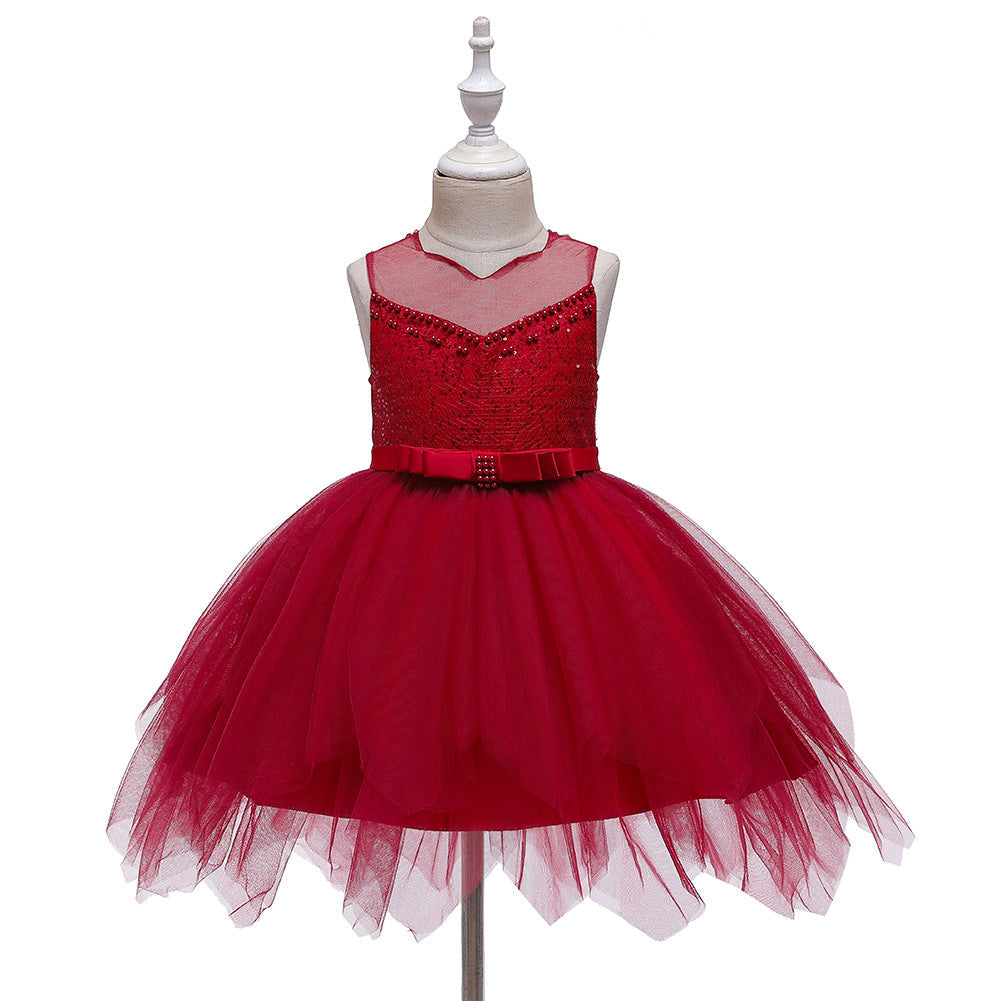 Flower Girl Dresses Toddler Knee Length Kids Princess Wedding Graduation Formal Holiday Birthday Party