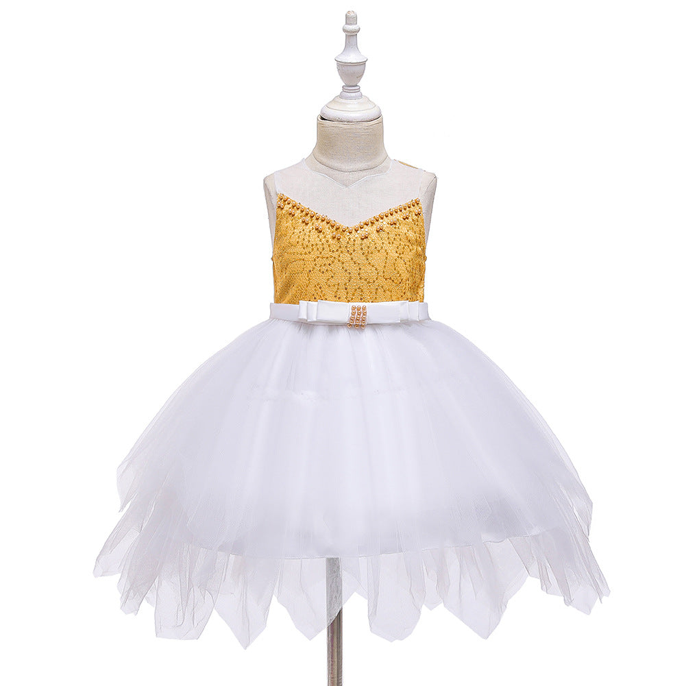 Flower Girl Dresses Toddler Knee Length Kids Princess Wedding Graduation Formal Holiday Birthday Party